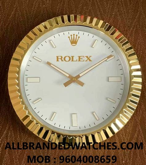 rolex desk watch|rolex wall clock for sale.